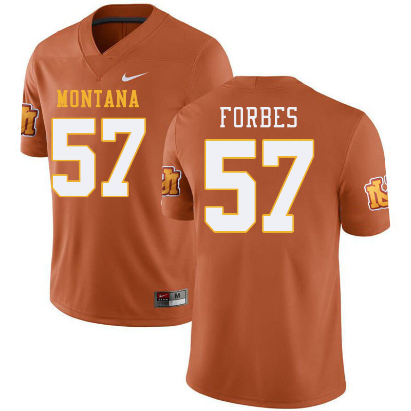 Montana Grizzlies #57 AJ Forbes College Football Jerseys Stitched Sale-Throwback